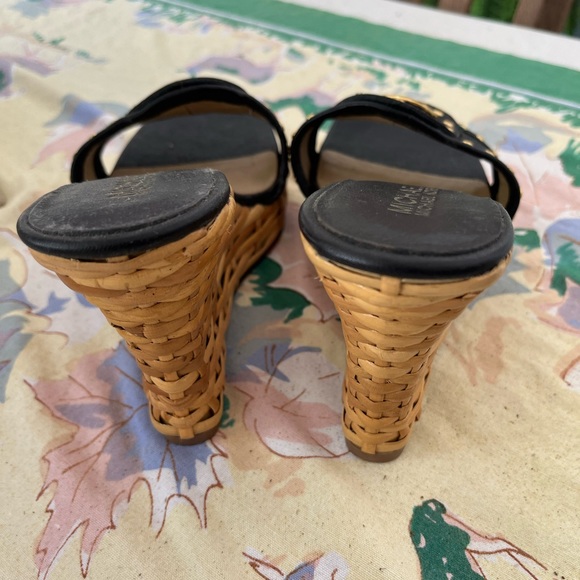 Michael Kors studded wicker wedges - Picture 3 of 4